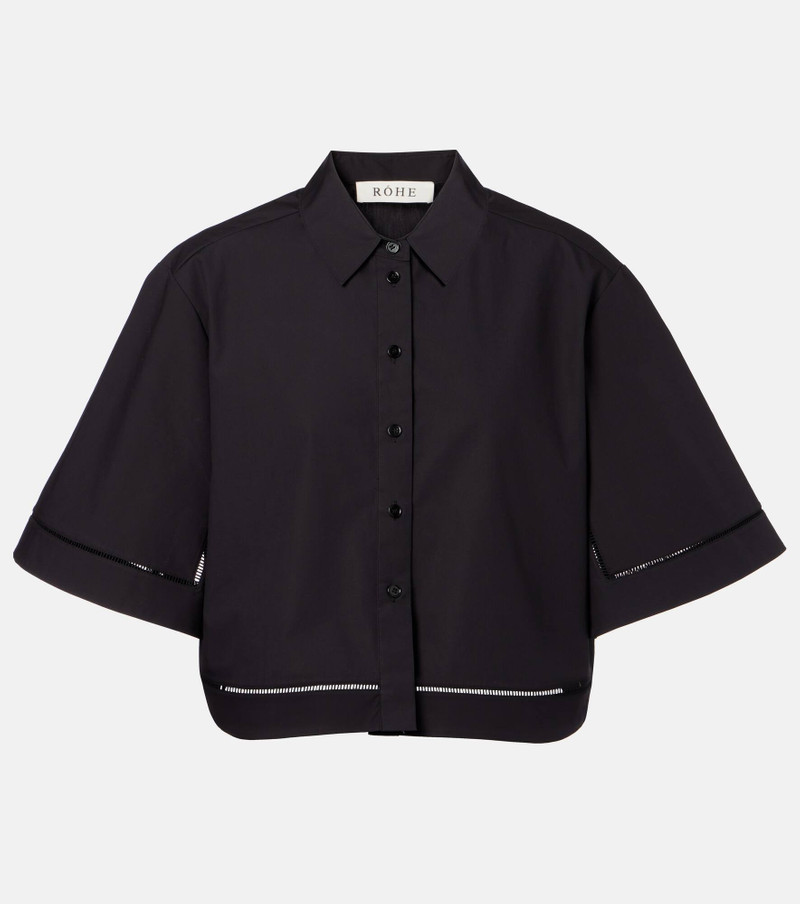 Embroidered cotton poplin shirt 1