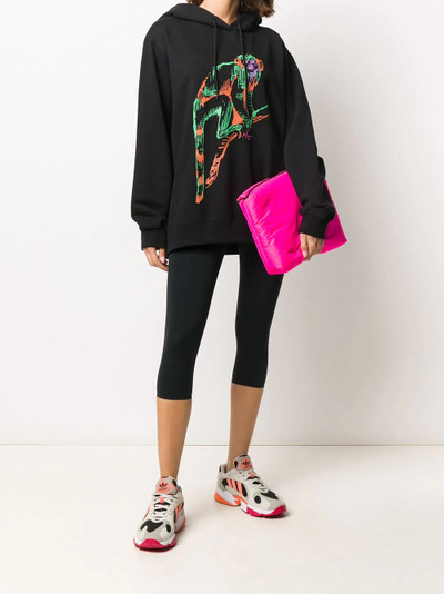 MSGM monkey-print oversized hoodie outlook