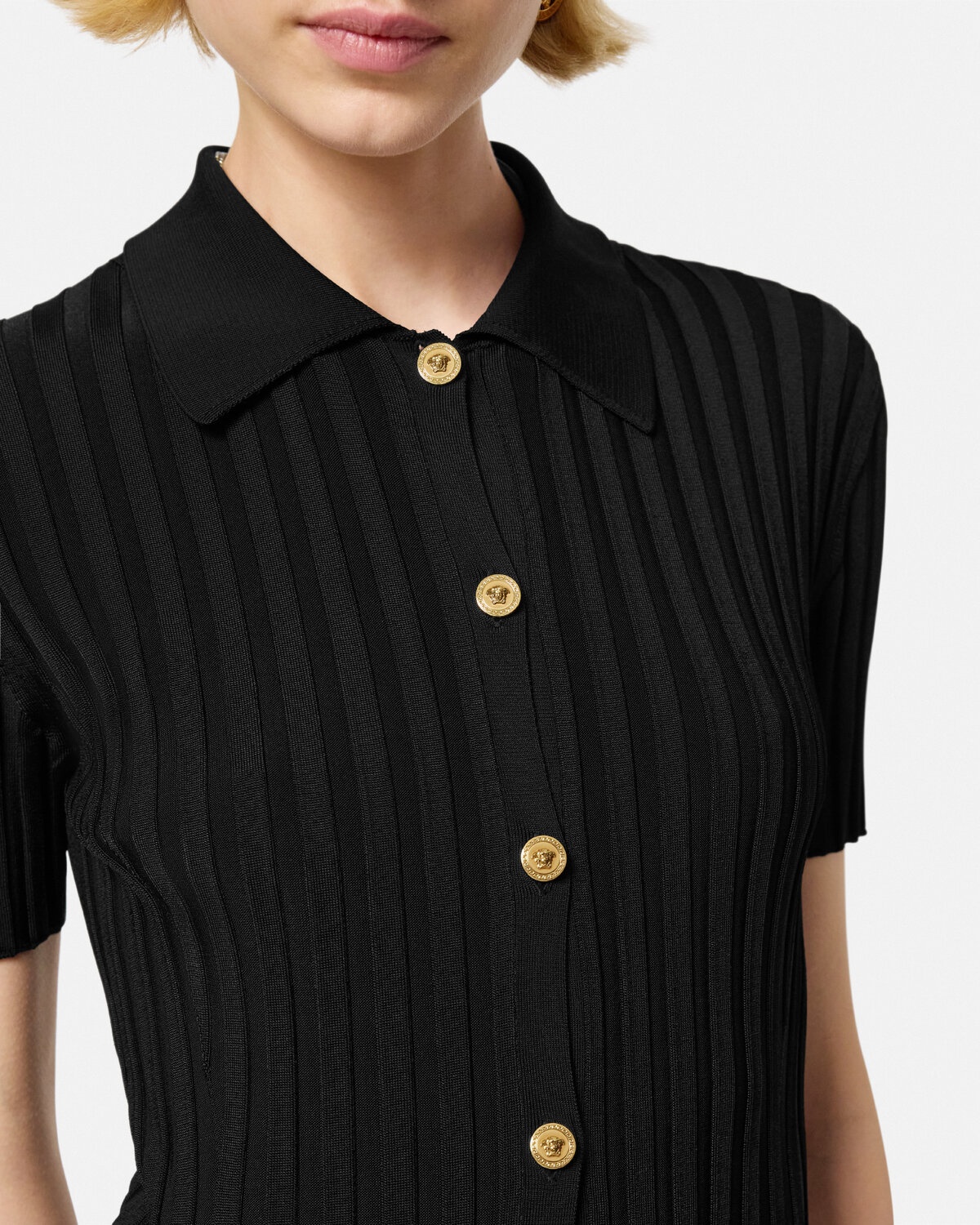 Knit Midi Shirt Dress - 3