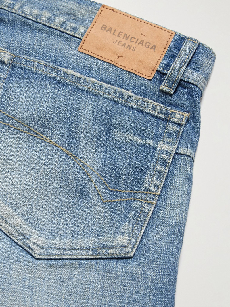 Straight-Leg Panelled Jeans Blue 5