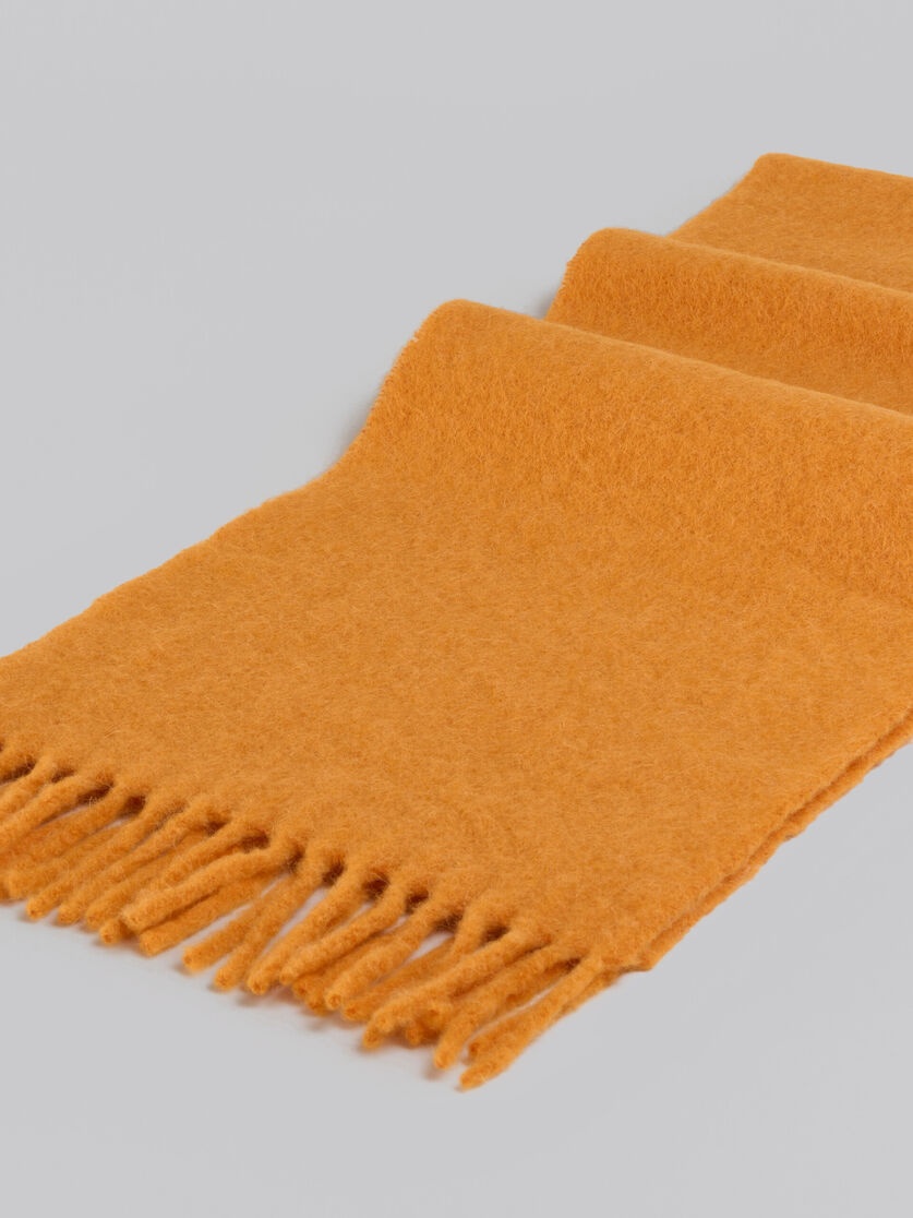 ORANGE ALPACA SCARF - 4