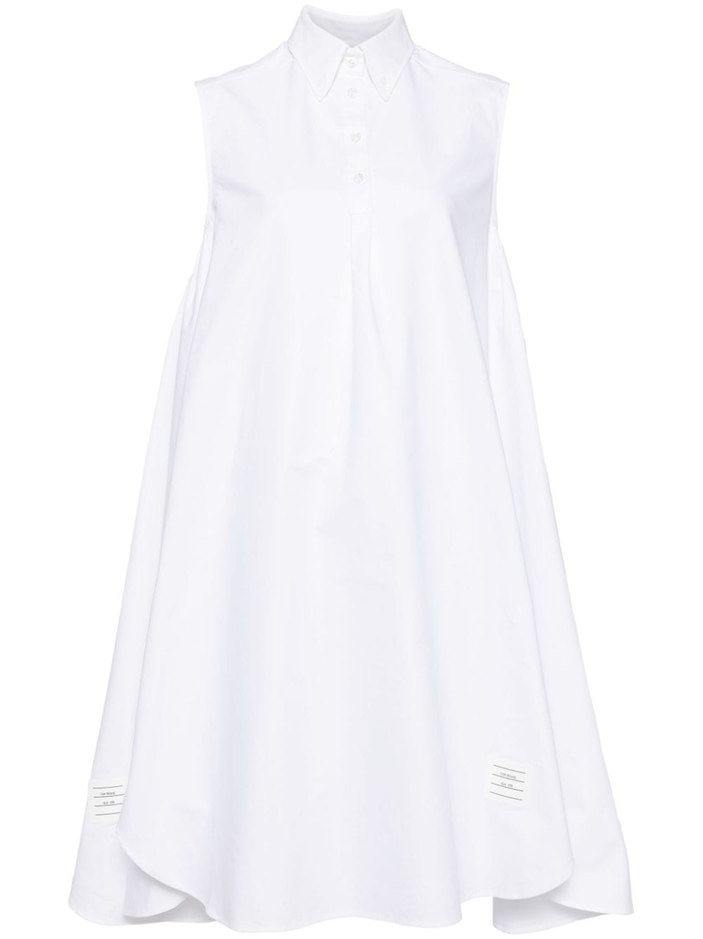 button-down collar day dress - 1