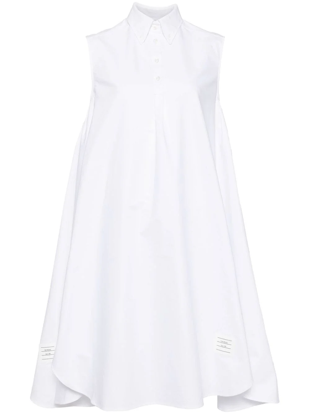 button-down collar day dress - 1