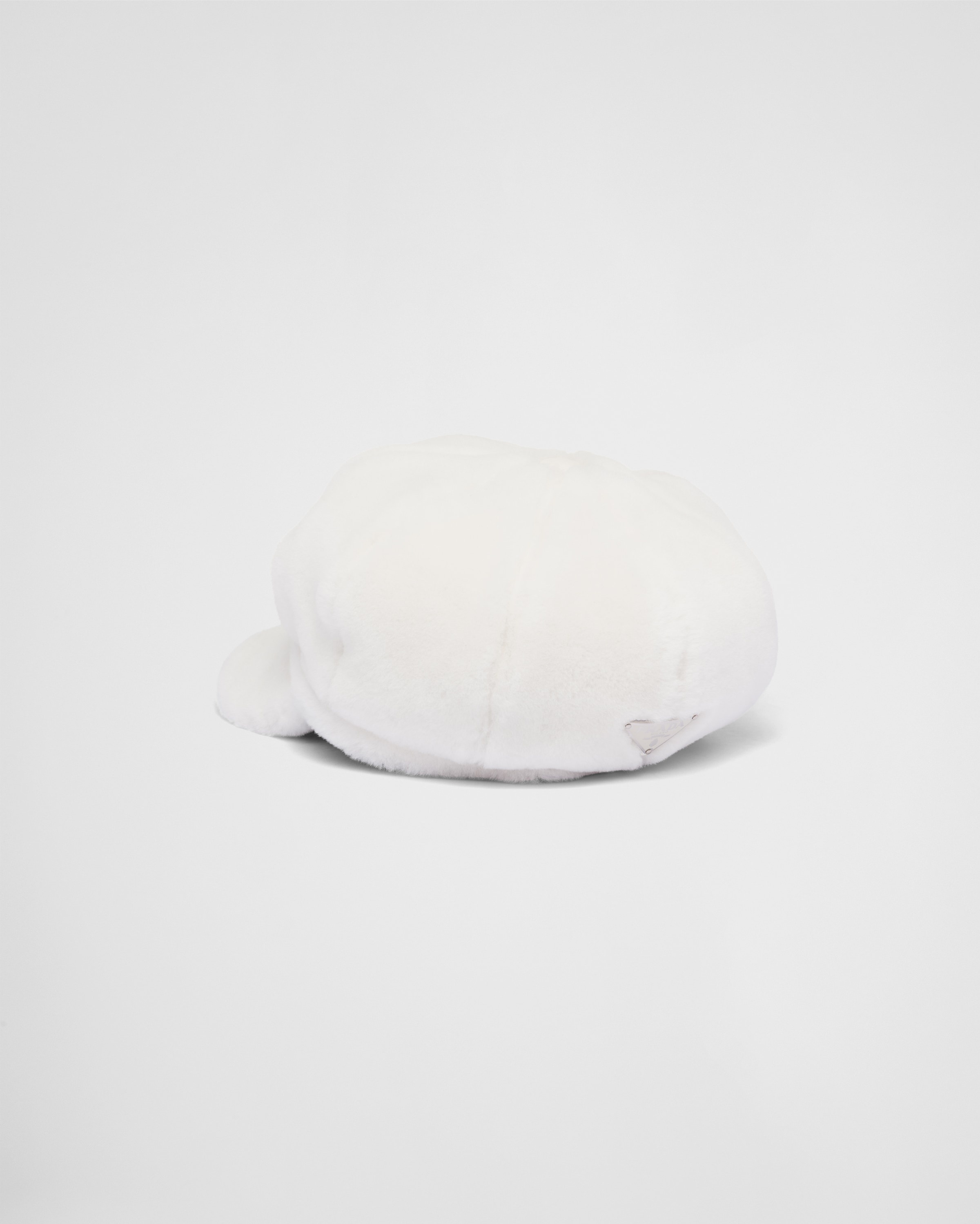 Shearling newsboy cap - 3