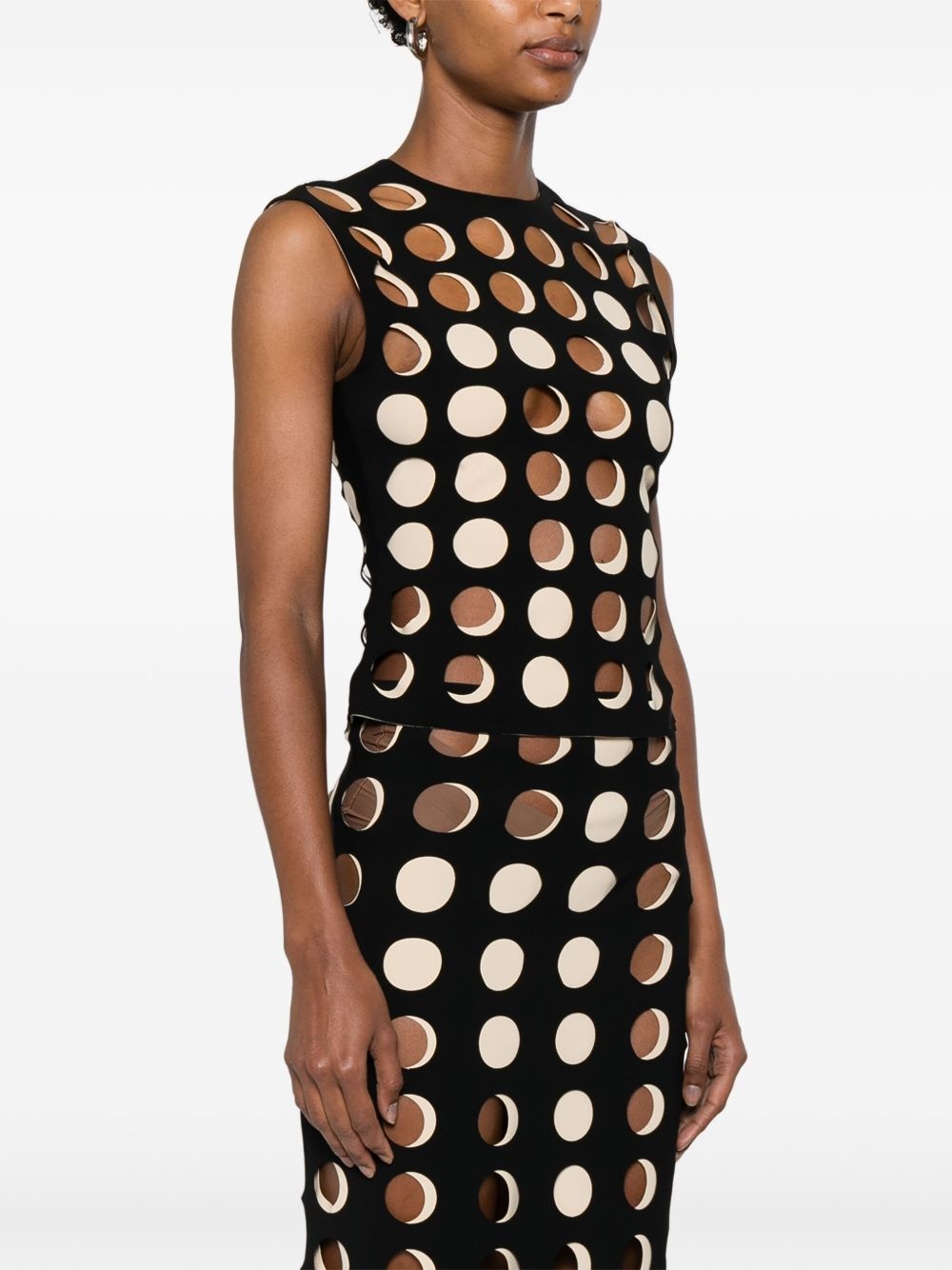 Layered Holes top - 3