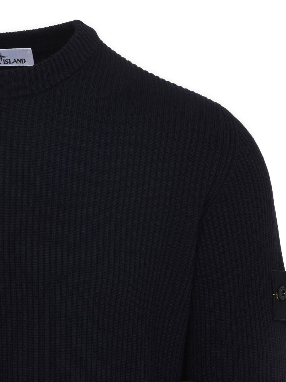 ribbed-knit logo-patch sweater - 4