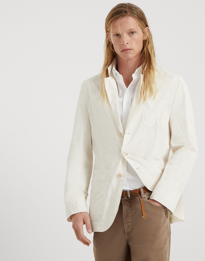 Water-resistant microfiber outerwear blazer 1