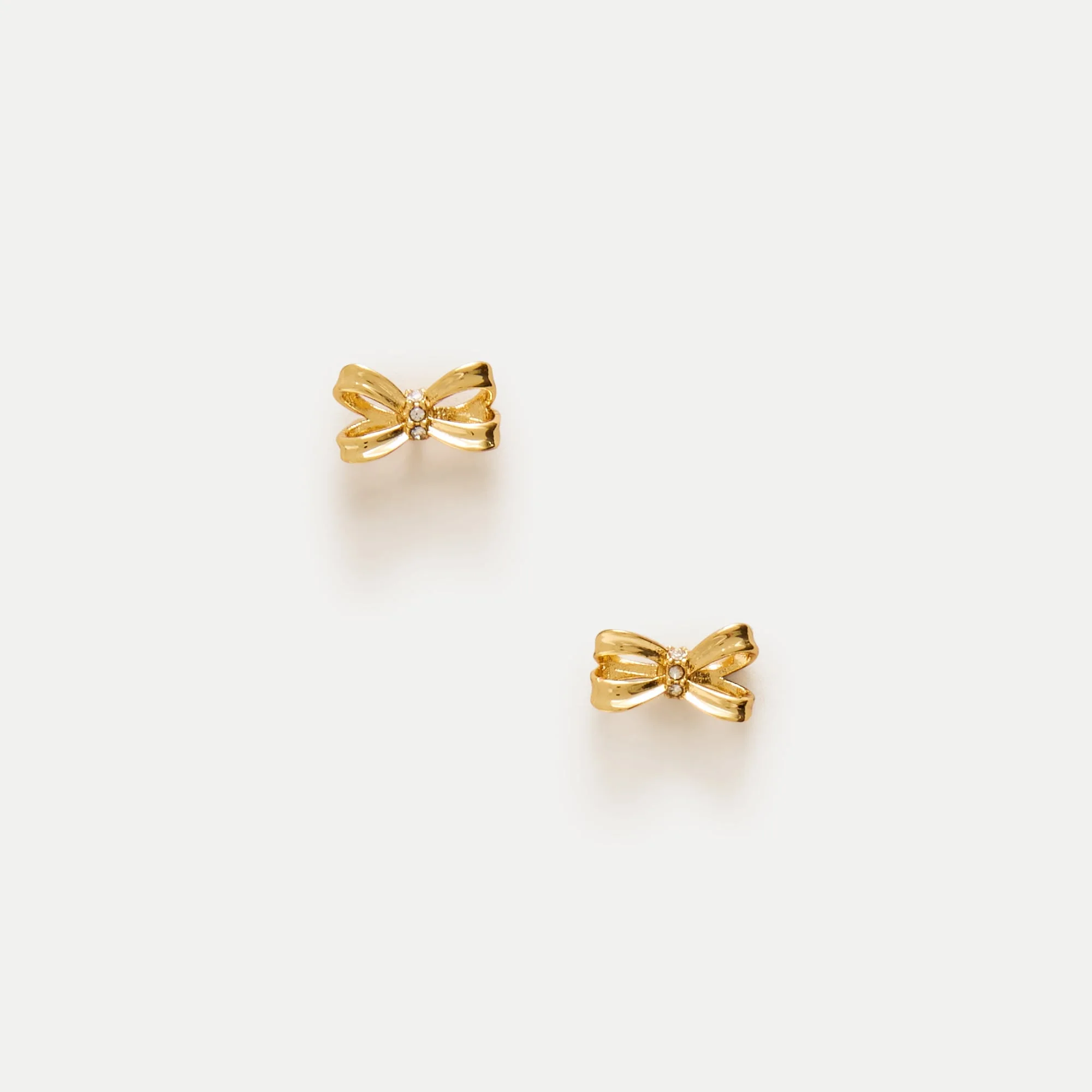 Bow stud earrings - 1