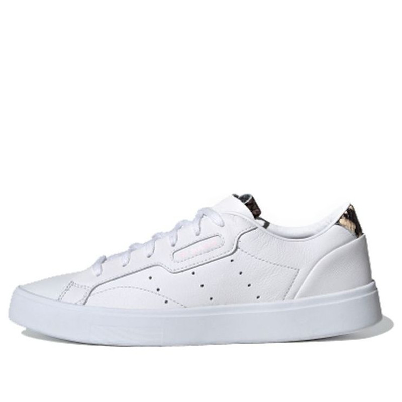 (WMNS) adidas originals Sleek Skate shoes 'White Brown' FX0051 - 1