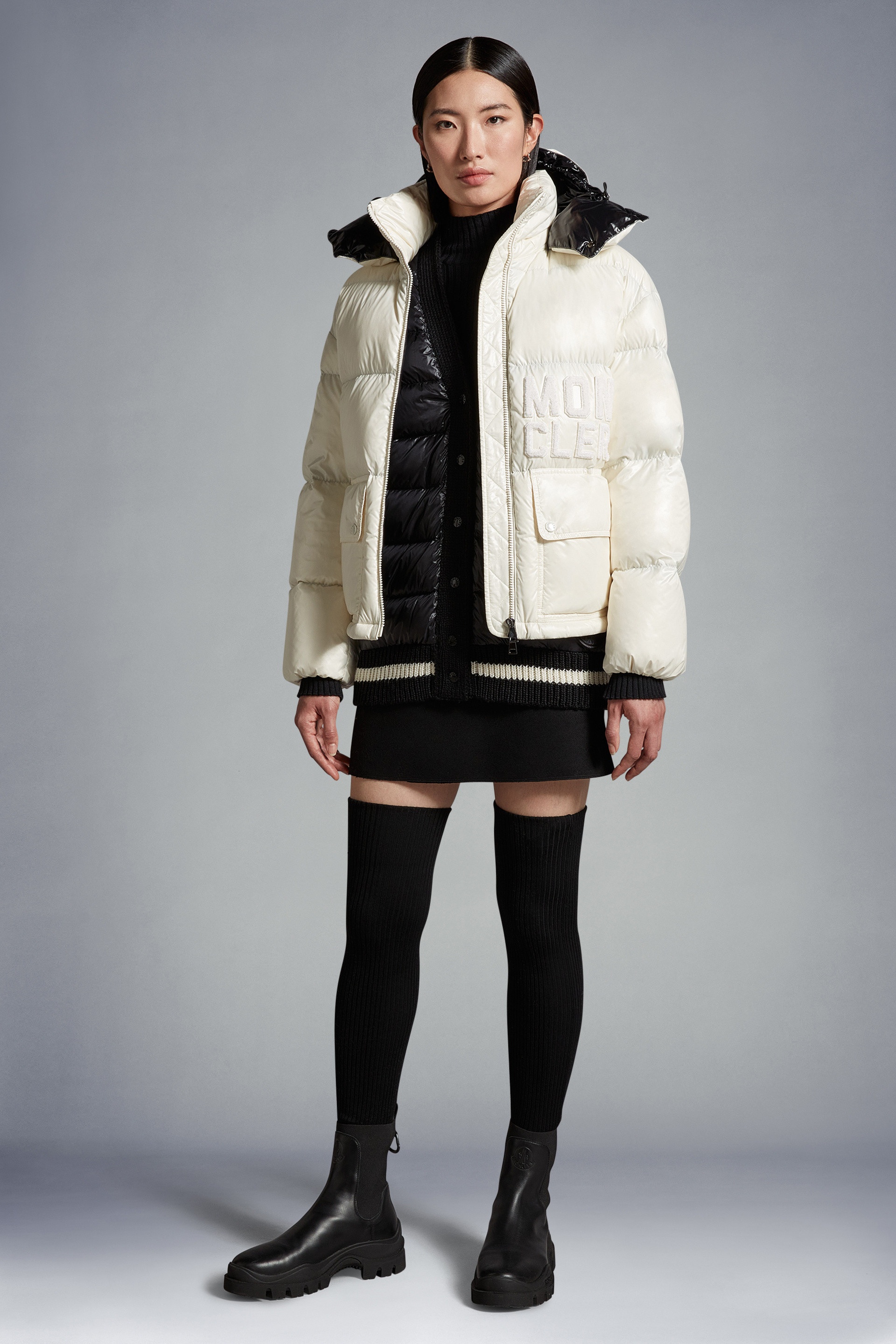 Moncler Abbaye Short Down Jacket | REVERSIBLE