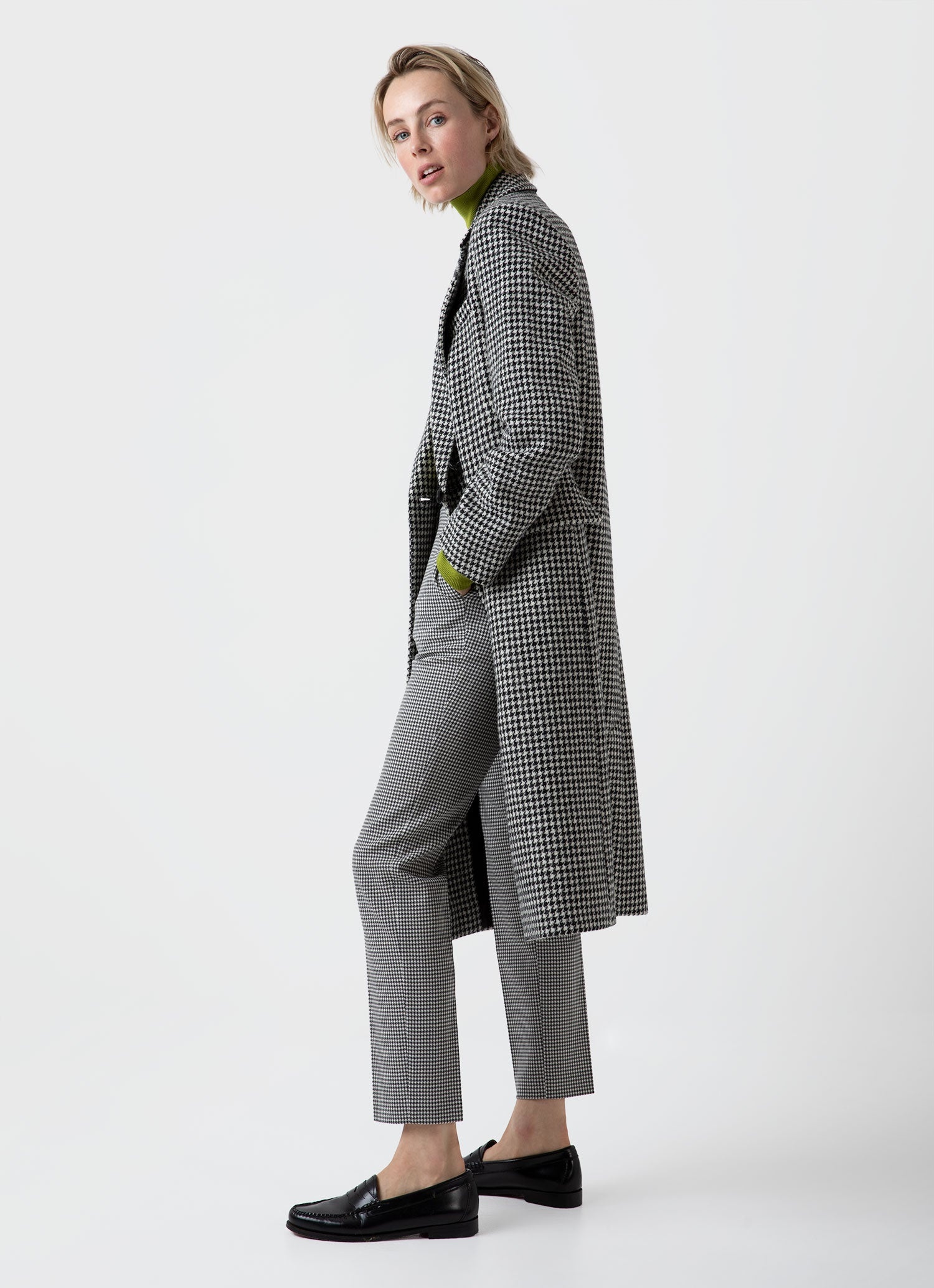 Edie Campbell Harris Tweed Coat - 3