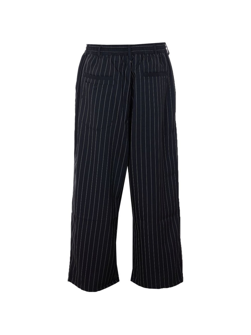 Y-3 striped-pattern elasticised trousers outlook