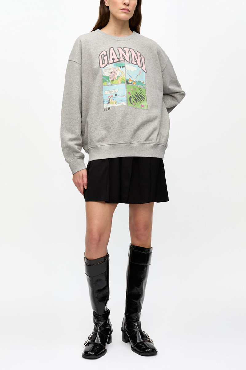 GREY ISOLI OVERSIZED GRAPHIC SWEATSHIRT 3