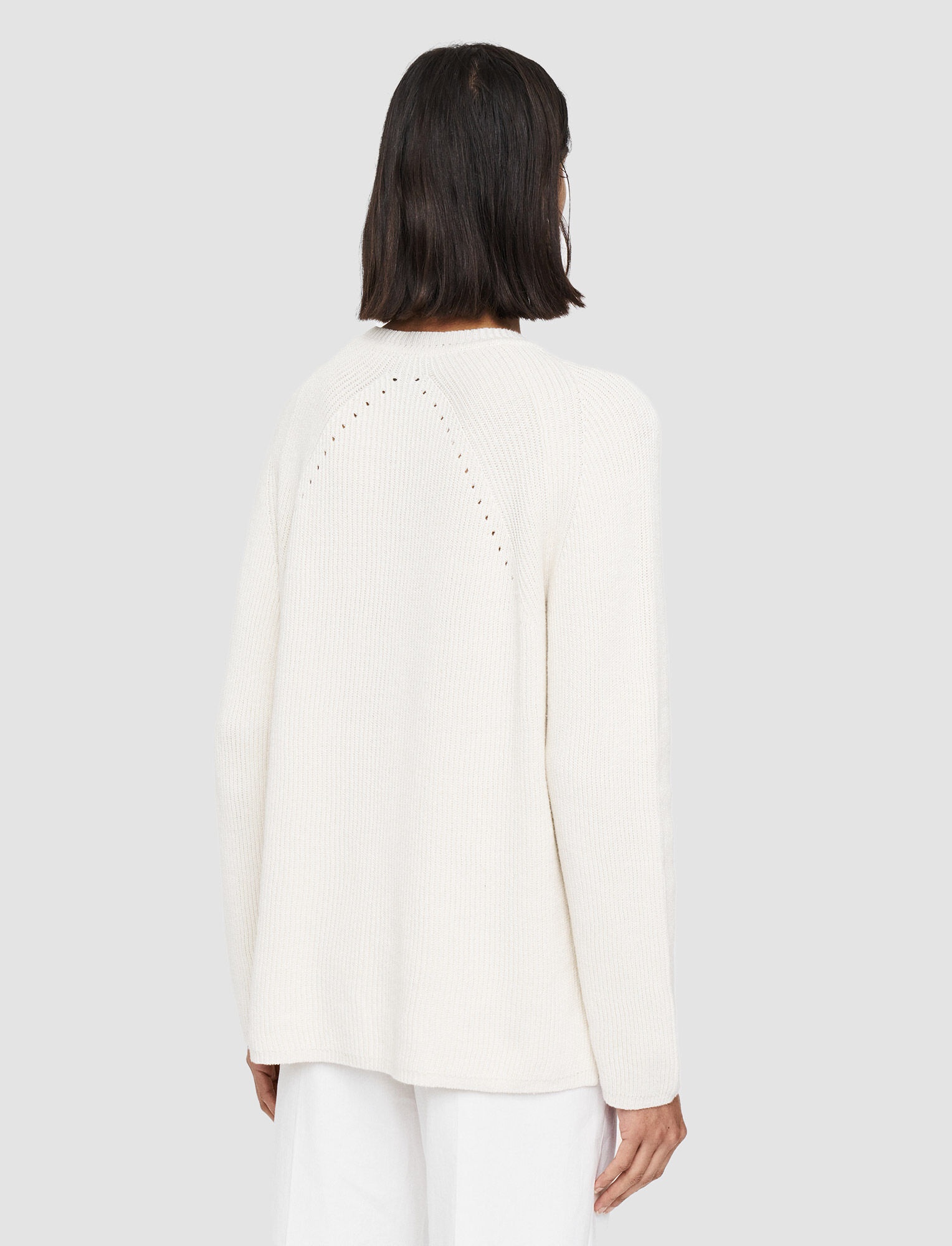 Linen Cotton Knitted Round Neck Jumper - 4