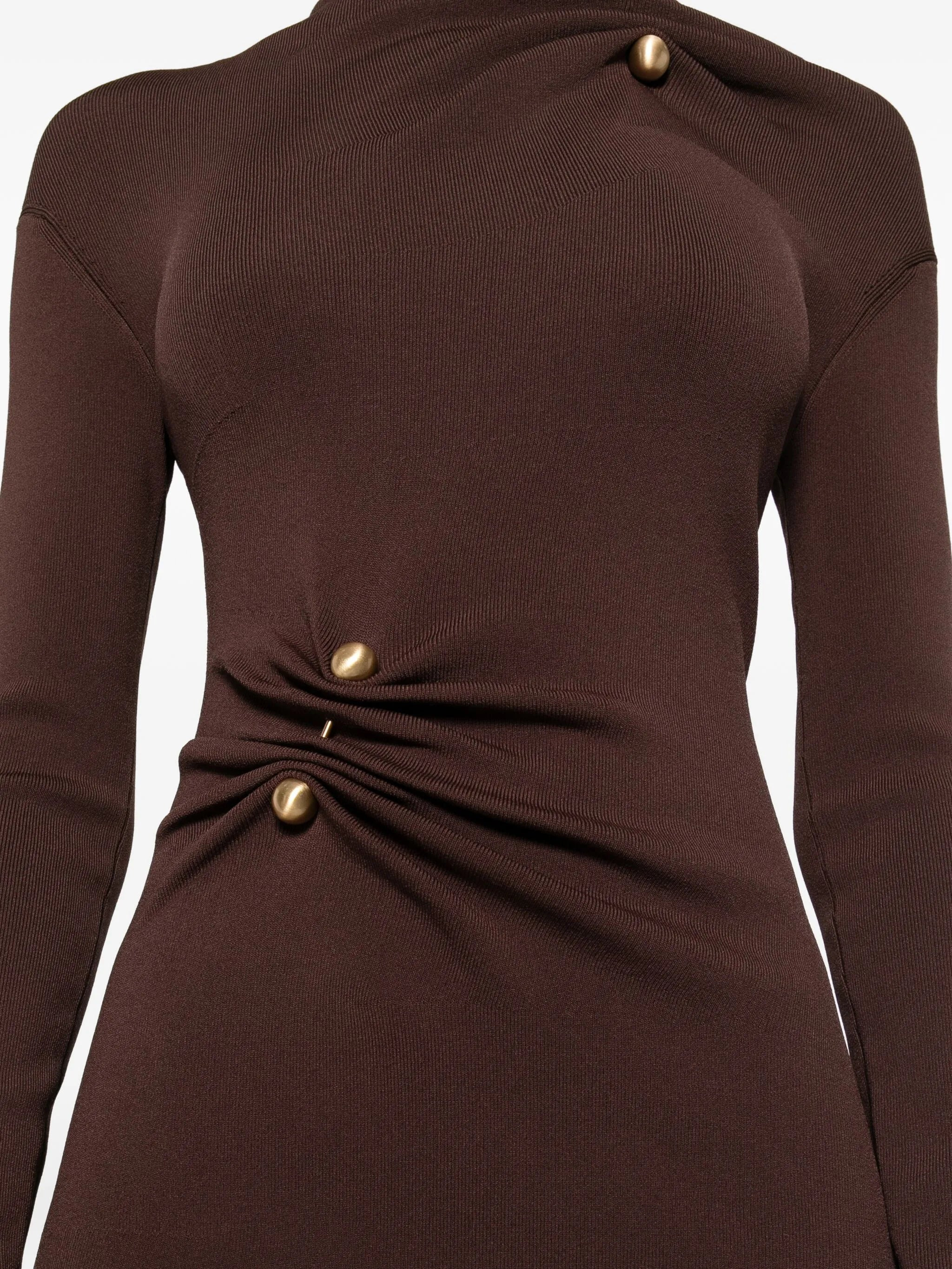 Cult Gaia Twist-detail Button Midi Dress - 3