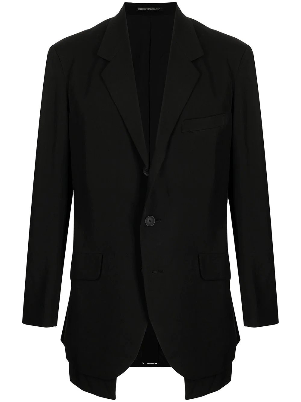 single-breasted wool blazer - 1