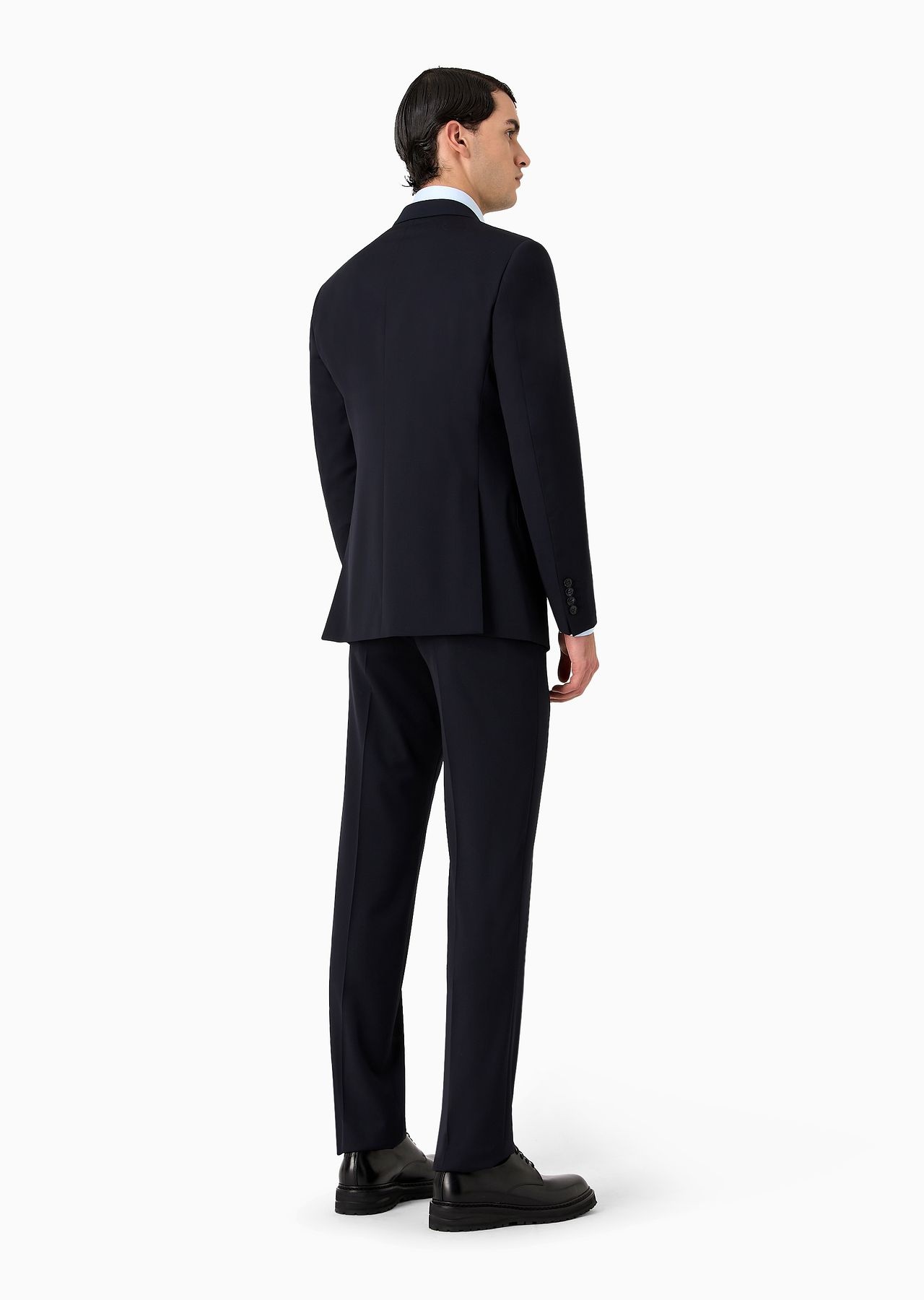 Single-breasted, water-repellent wool suit from the Soft line - 3