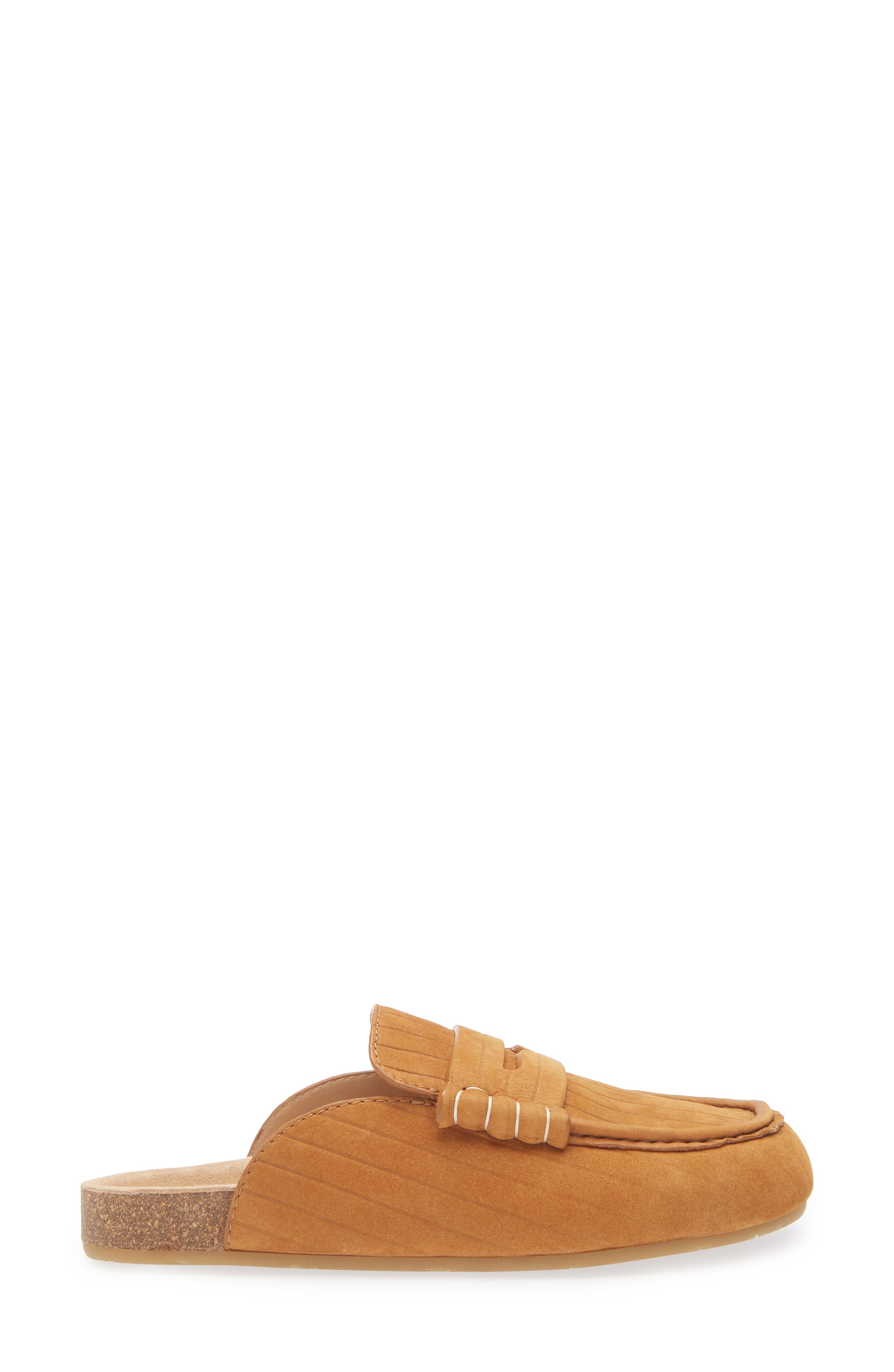 JW Anderson Stitch Penny Loafer Mule in Carmel 604 at Nordstrom - 3