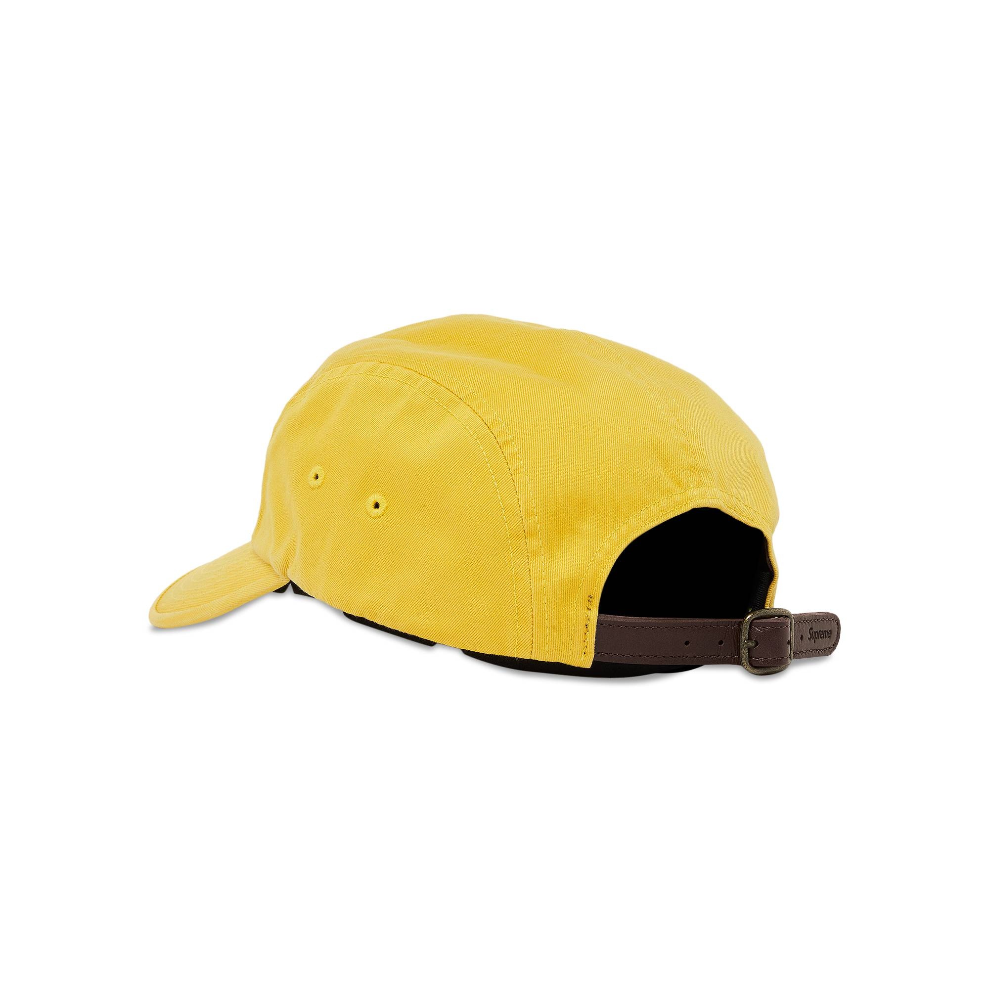 Supreme Washed Chino Twill Camp Cap 'Yellow' - 3