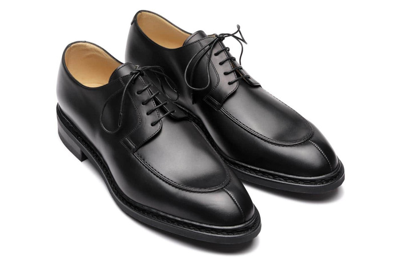 Rousseau Black Silk - Leather And Rubber Sole 2