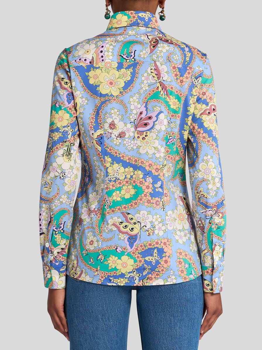 SLIM-FIT PAISLEY SHIRT - 4