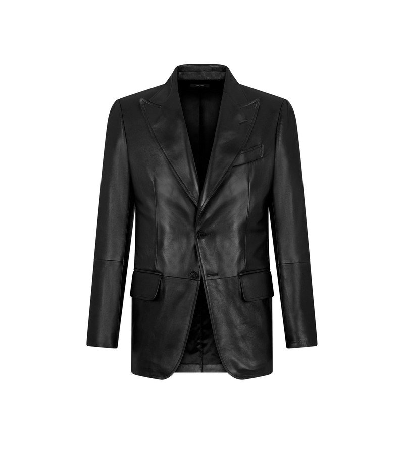 PLONGE LEATHER SARTORIAL BLAZER 1