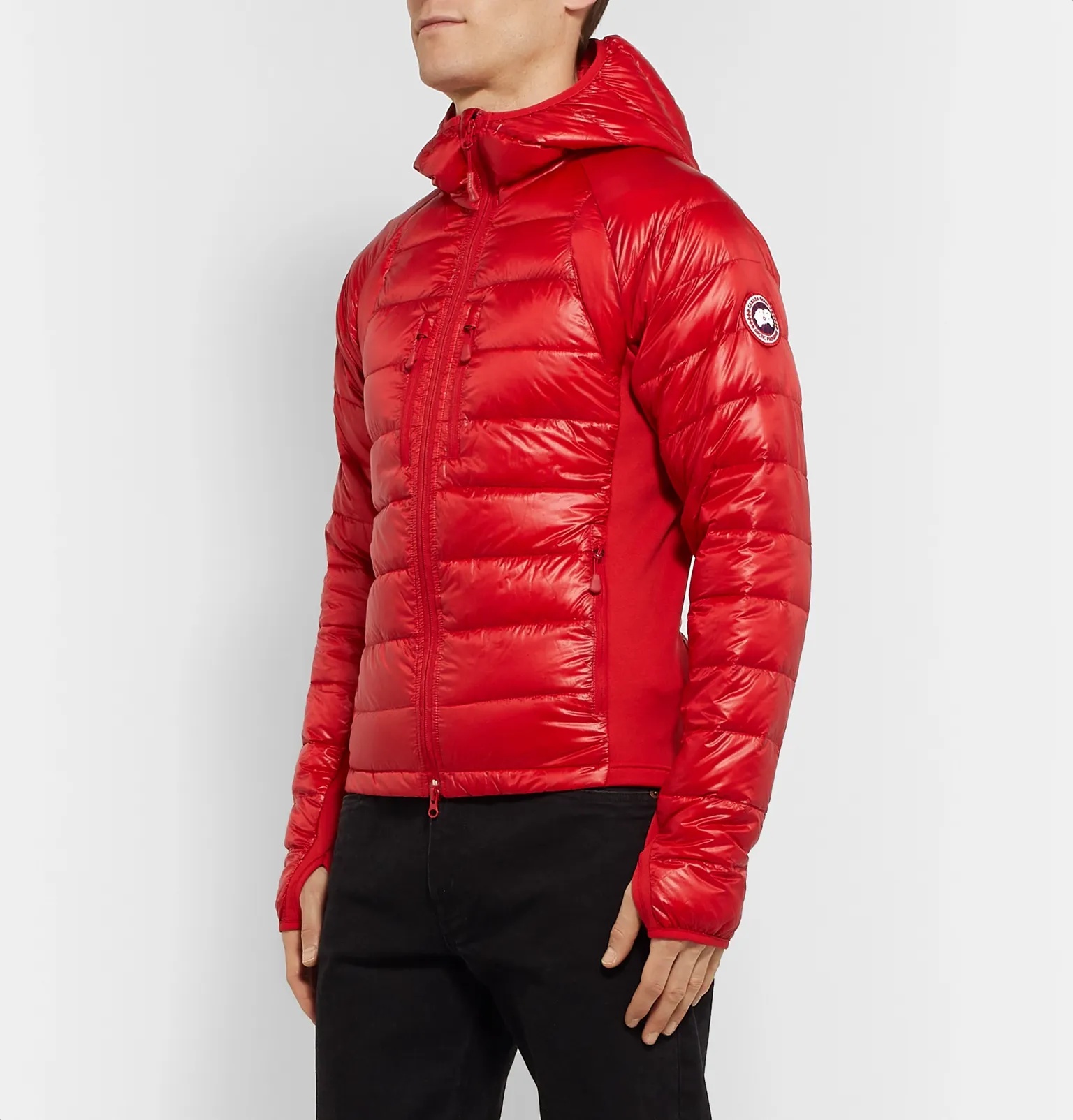 HyBridge Lite Slim-Fit Quilted Feather-Light 10D and Tensile-Tech Hooded Down Jacket - 4