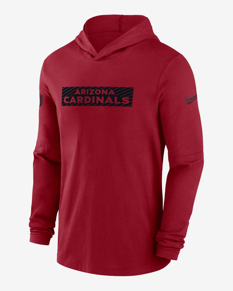 Arizona Cardinals Sideline Men's Nike Dri-FIT NFL Long-Sleeve Hooded Top 1