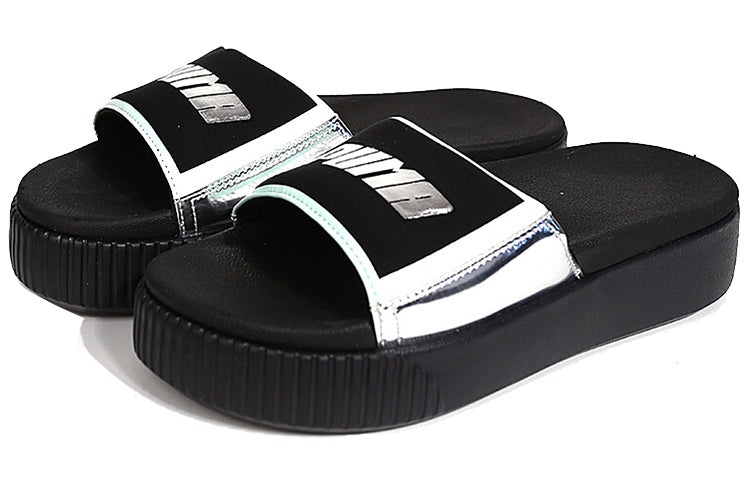 (WMNS) PUMA Platform Slide TZ Metallic Wns 'Silver' 369421-02 - 2