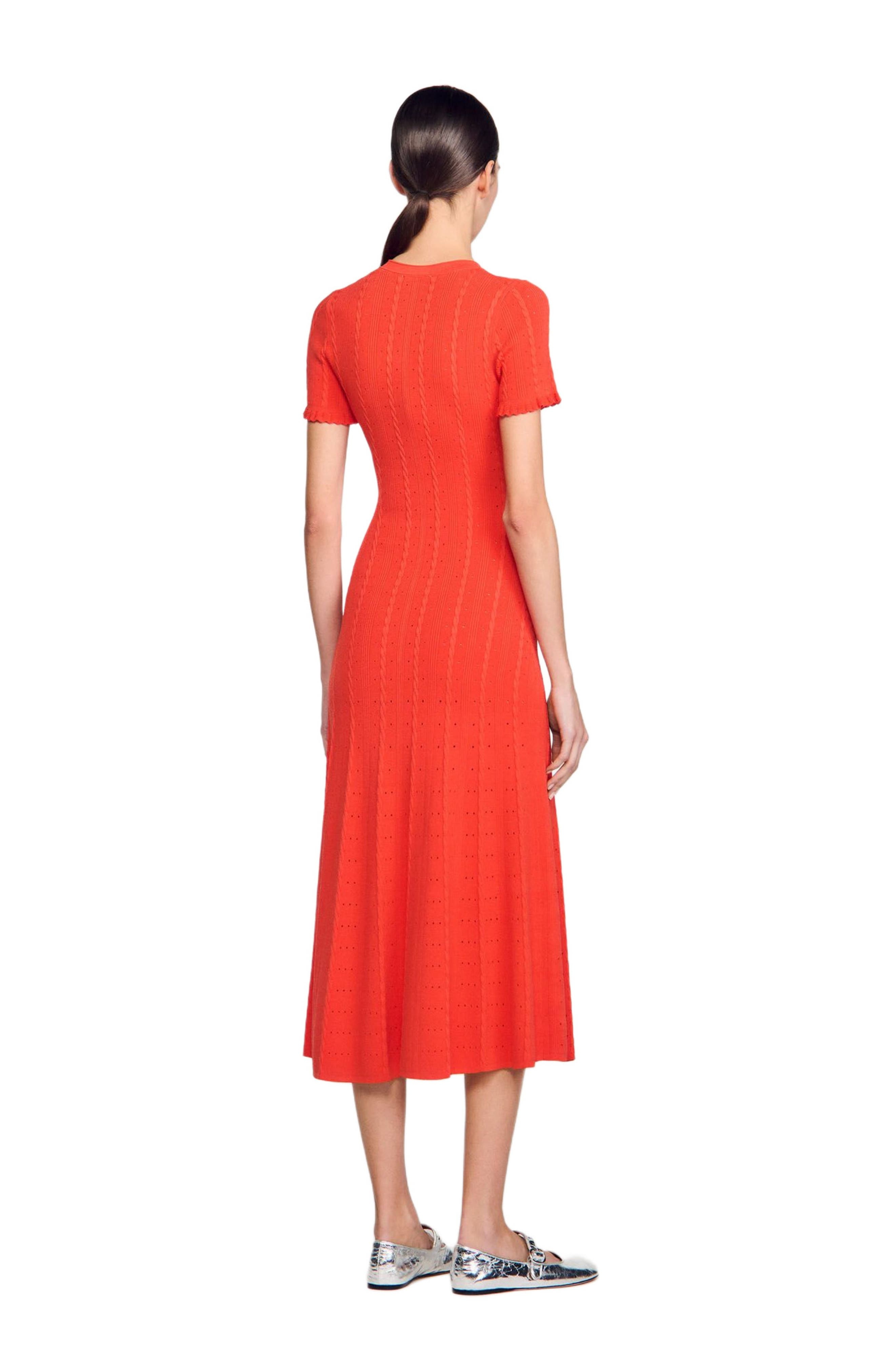 SANDRO Knit maxi dress in Poppy at Nordstrom - 2