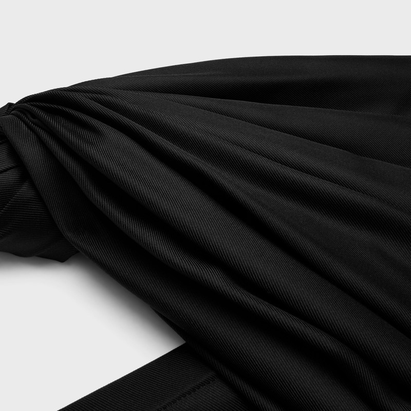 cape dress IN silk twill 3