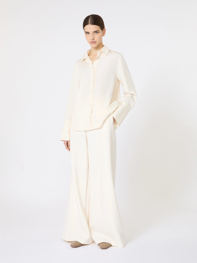 Max Mara Scuba jersey trousers - IVORY outlook
