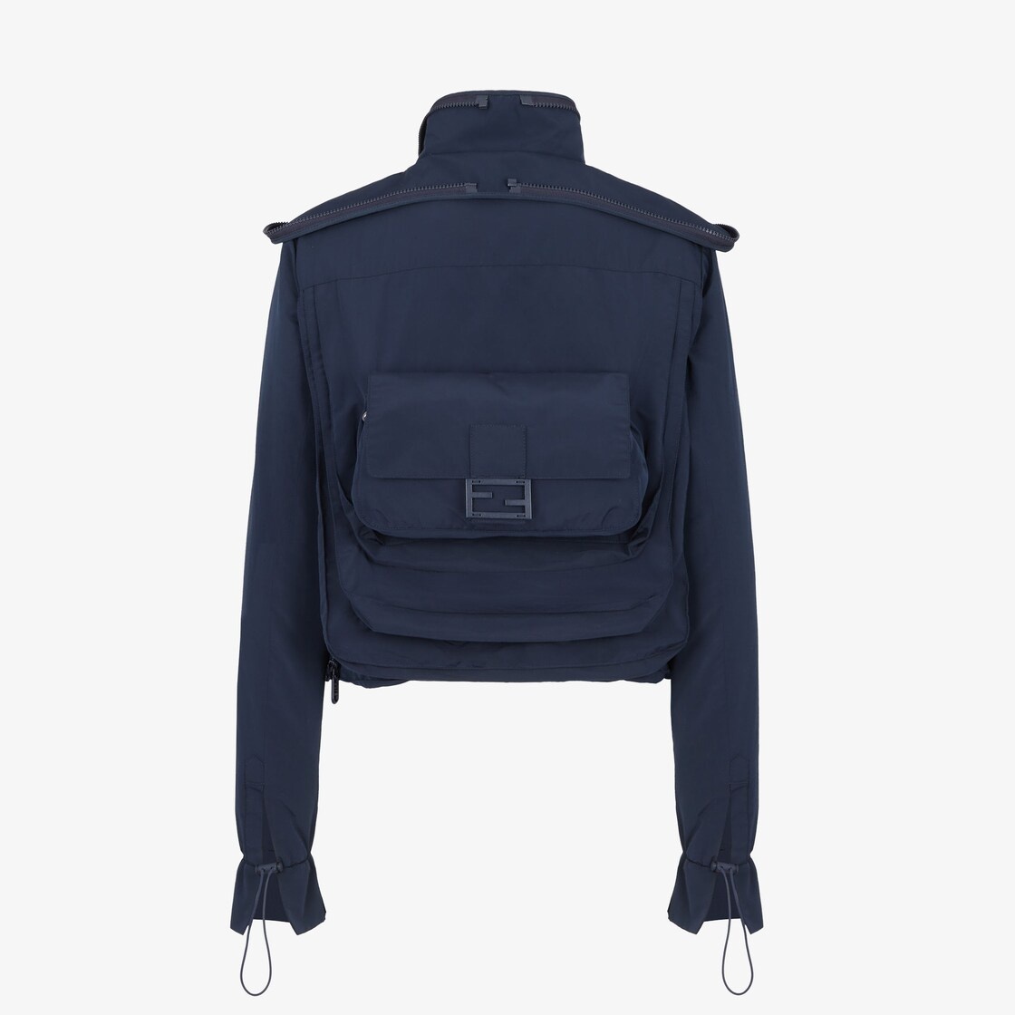 Blue technical cotton jacket - 2