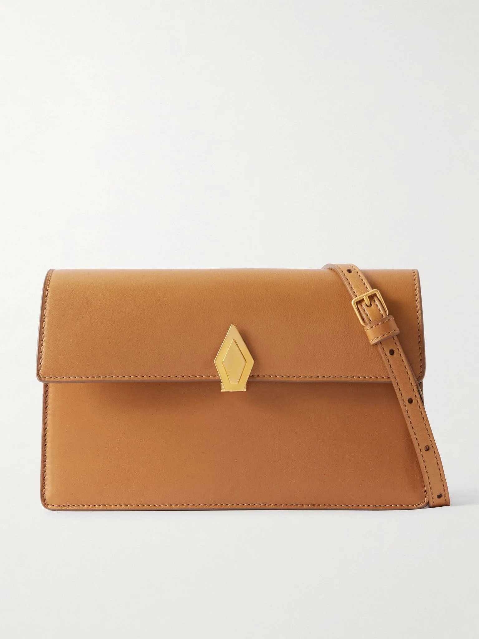 Parallel 22 small leather shoulder bag Camel - 1