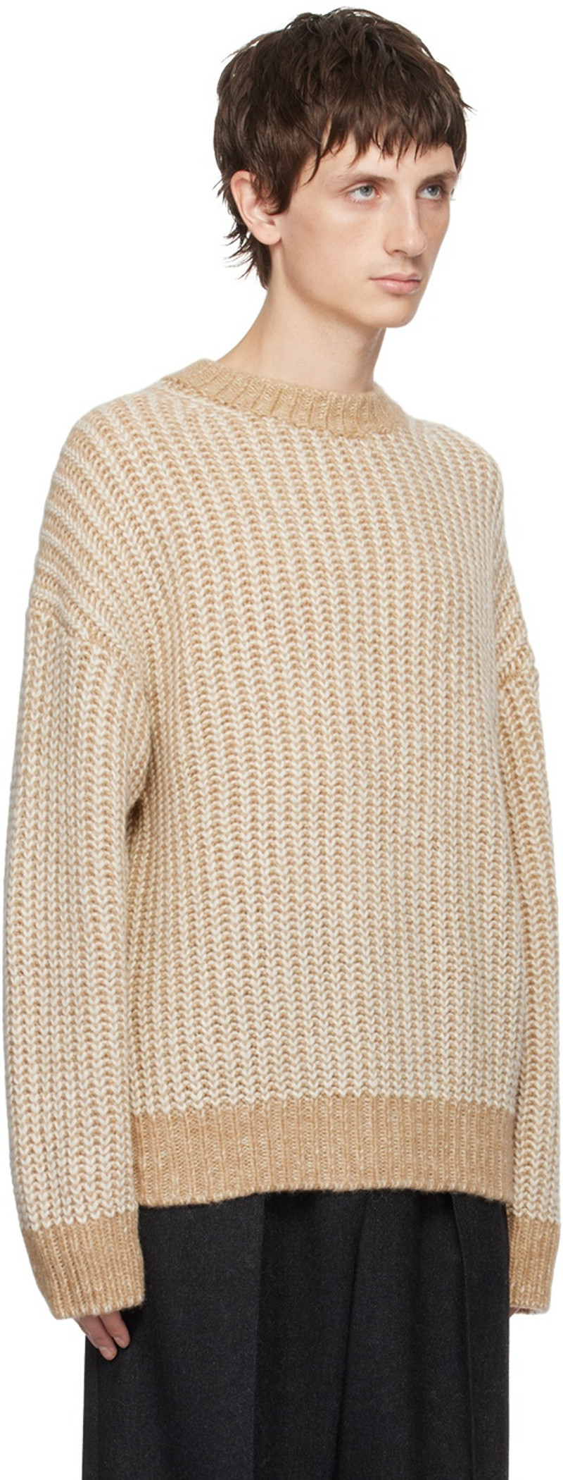 FILIPPA K Beige Twotone Sweater outlook