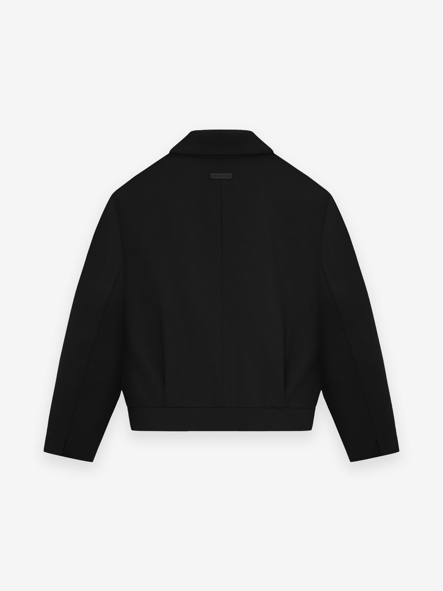 Wool Gabardine Notch Lapel Jacket - 3