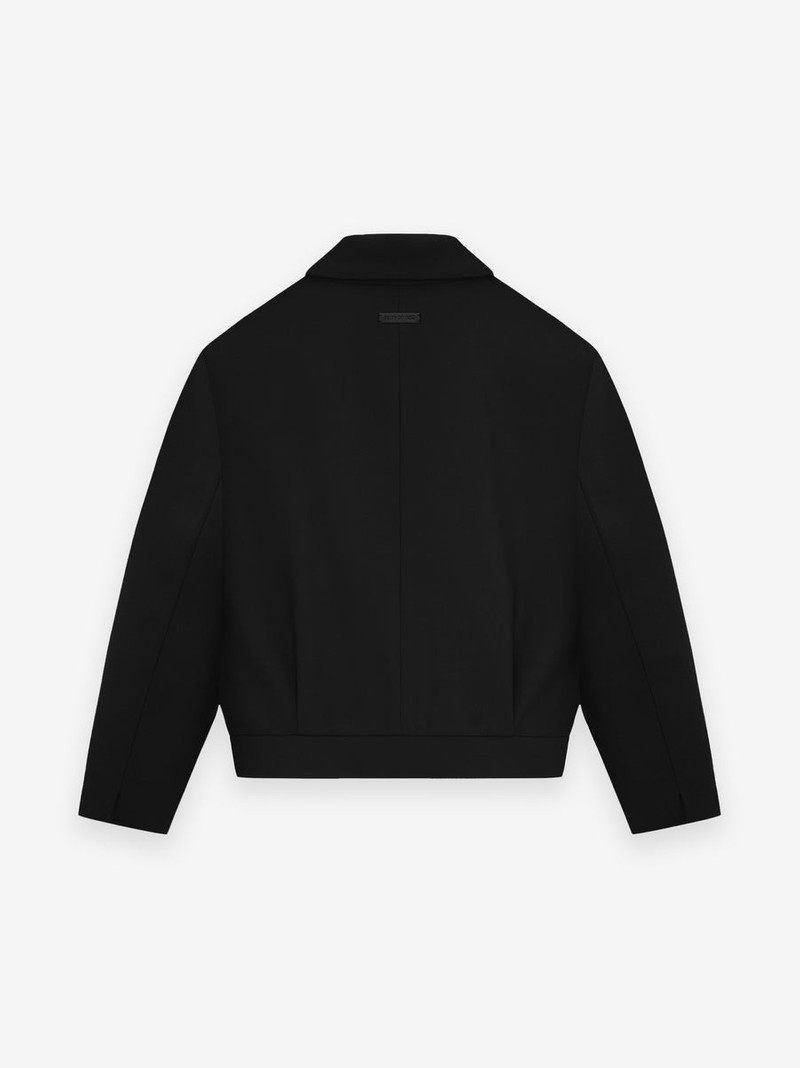 Wool Gabardine Notch Lapel Jacket 3