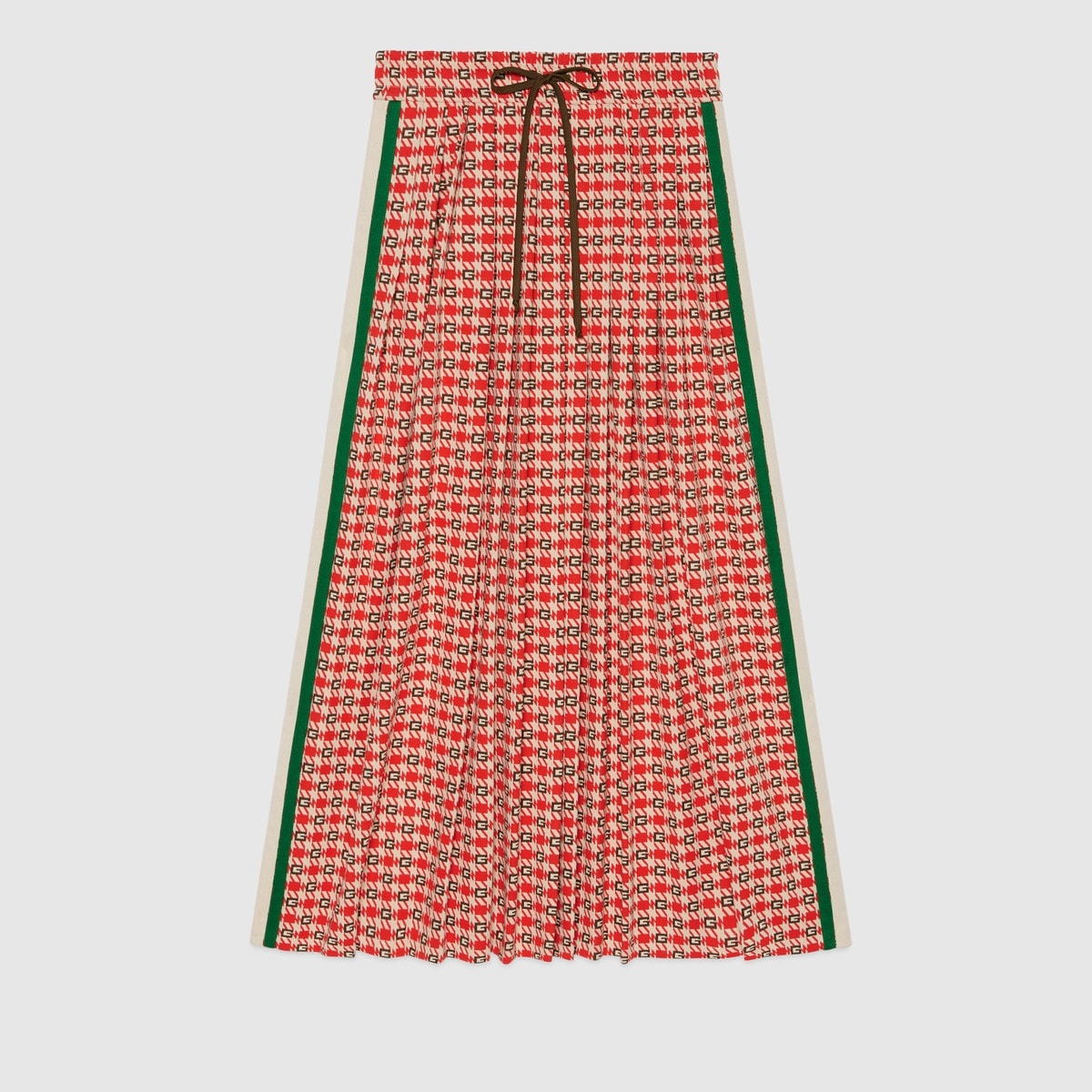 G geometric jacquard mid-length skirt - 1