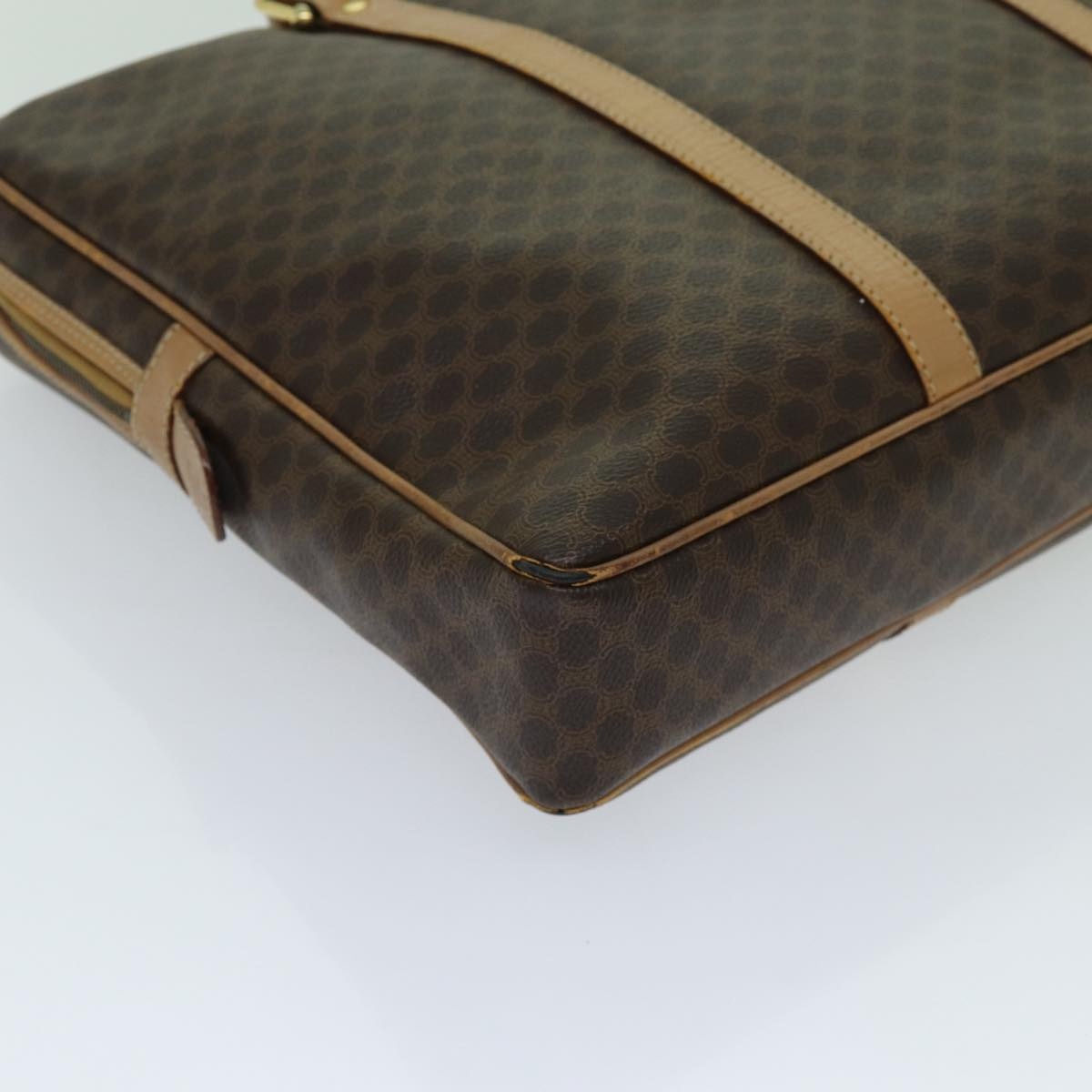 CELINE Macadam Canvas Hand Bag Pvc Brown - 16
