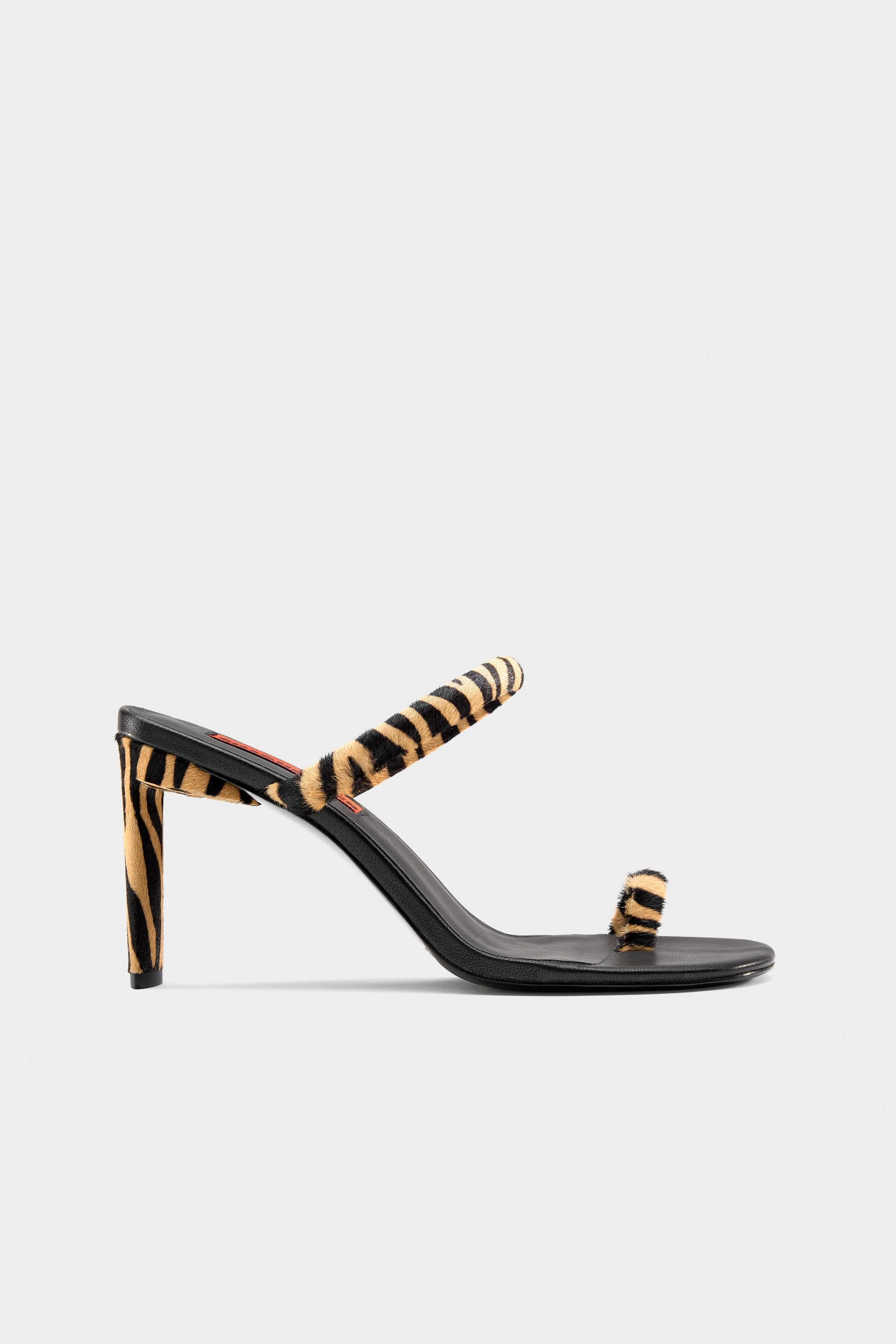 Pipe Heel In Brown Zebra - 1