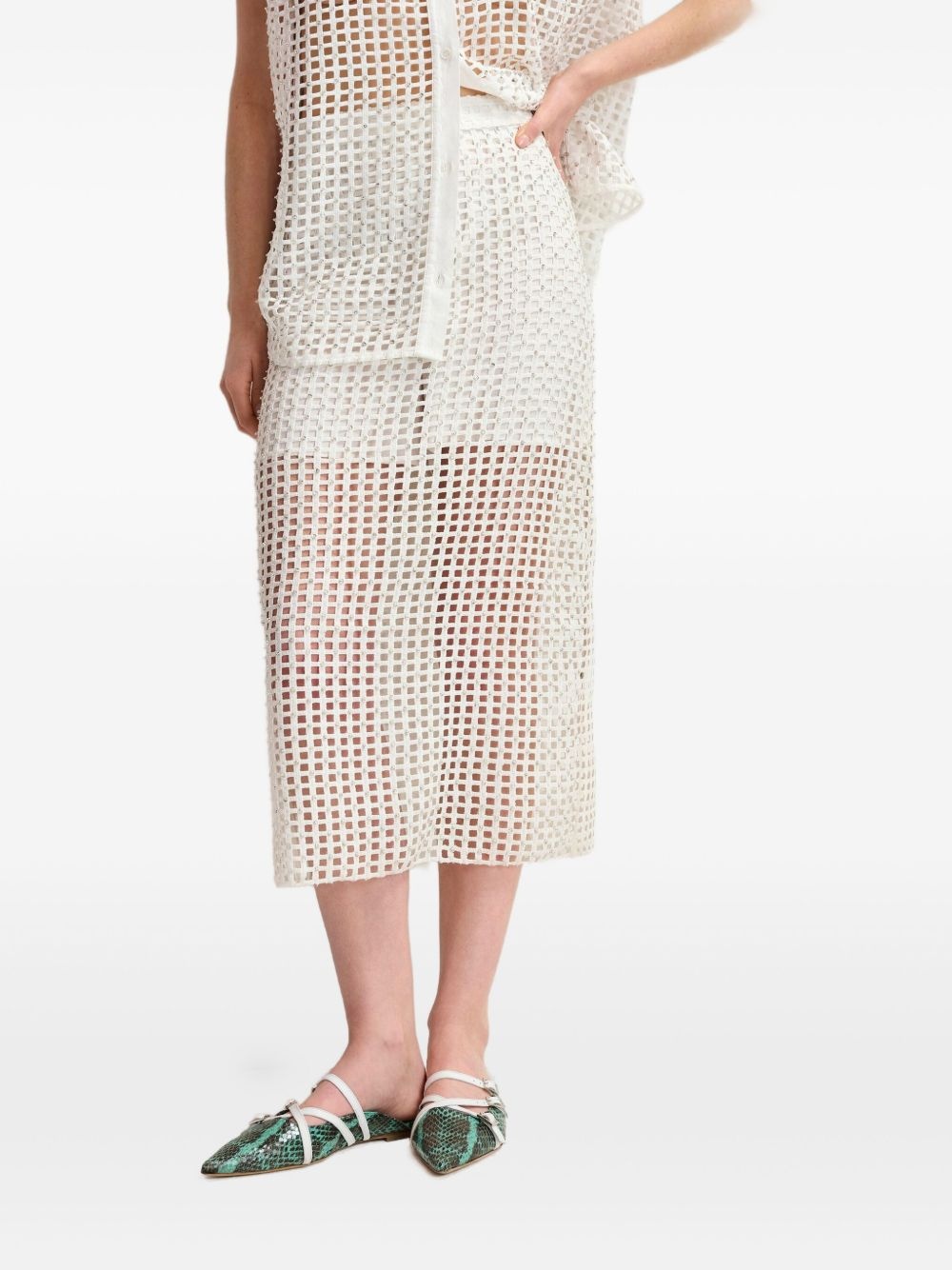 Handkerchief midi skirt - 2