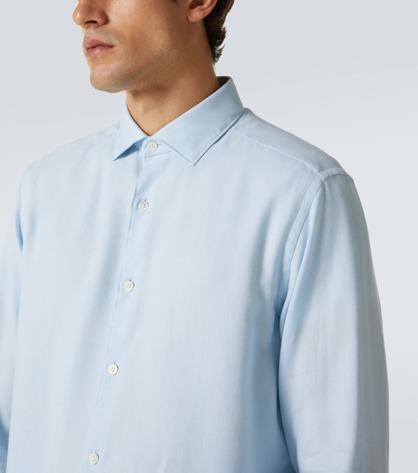 Cotton and cashmere shirt - 5