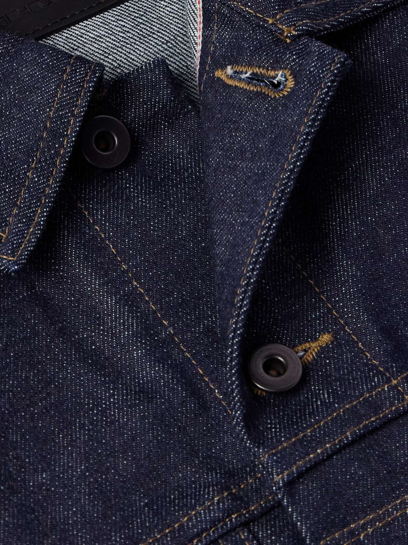Slim-Fit Denim Trucker Jacket 5