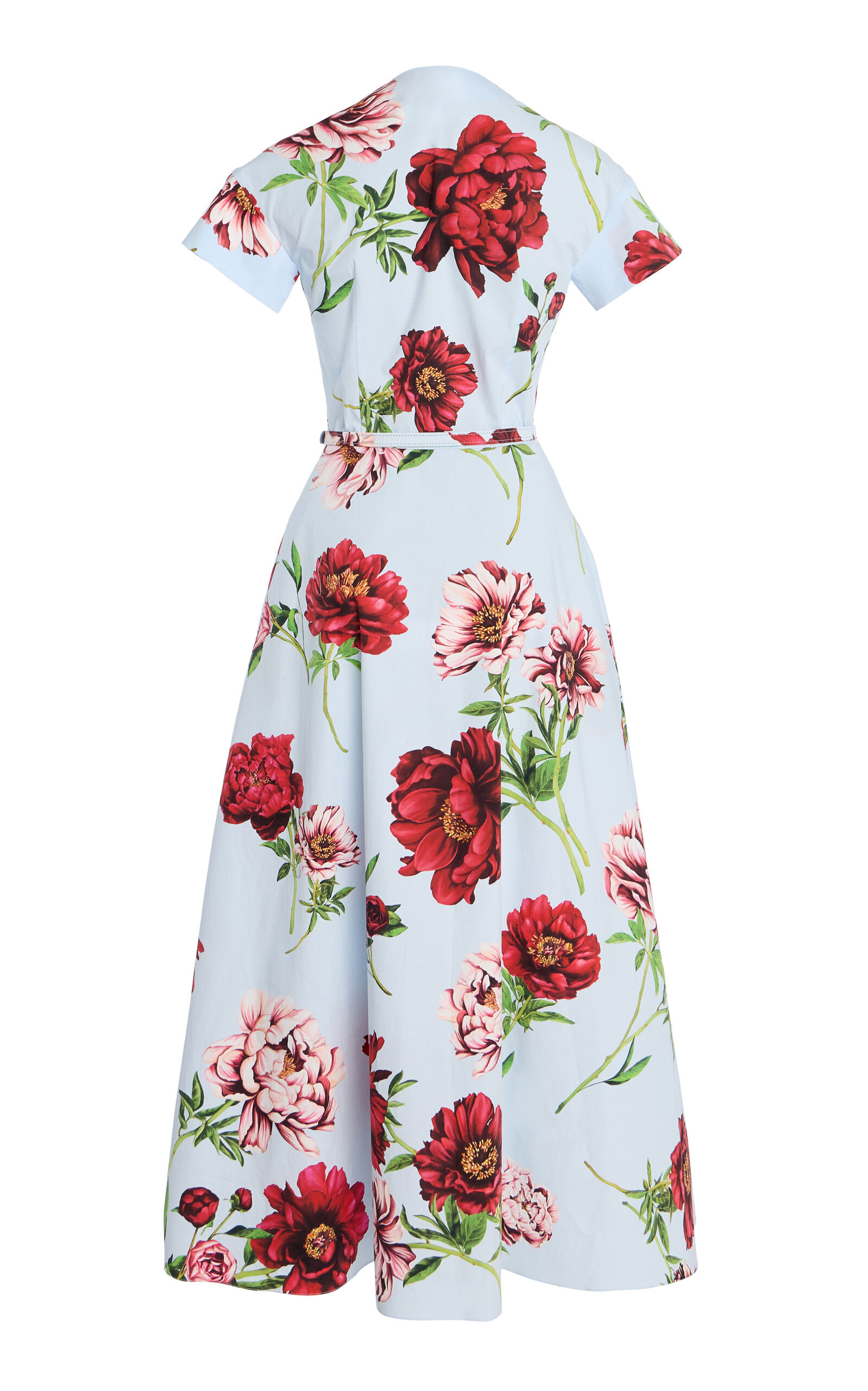 Printed Cotton Poplin Midi Dress multi - 6