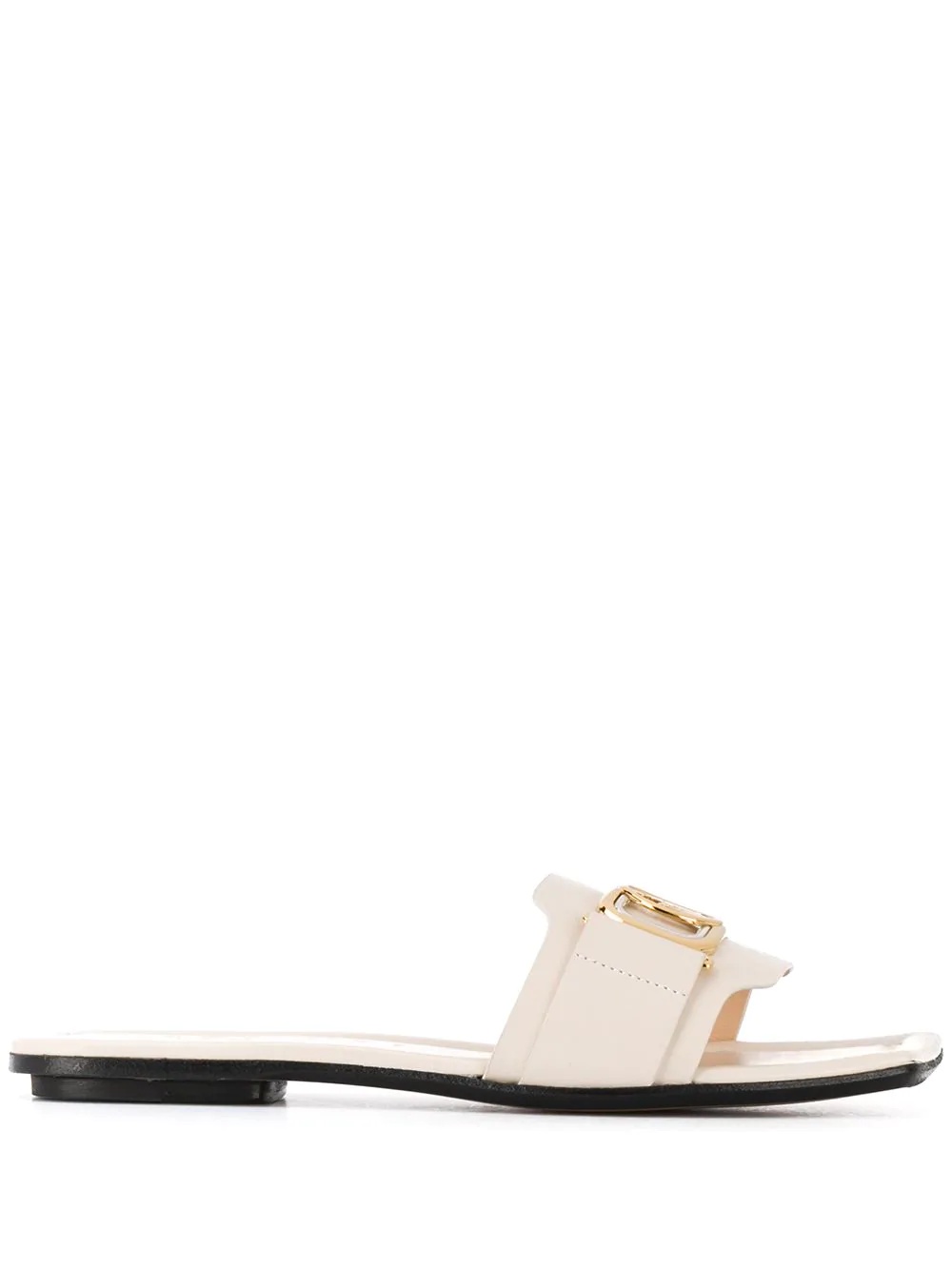 square toe leather sandals - 1