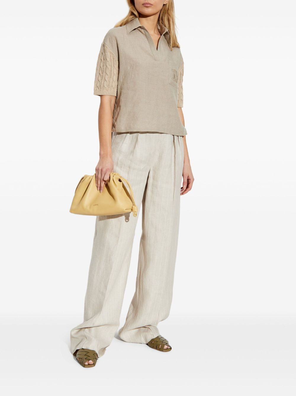 Rauche pleated wide-leg trousers - 2