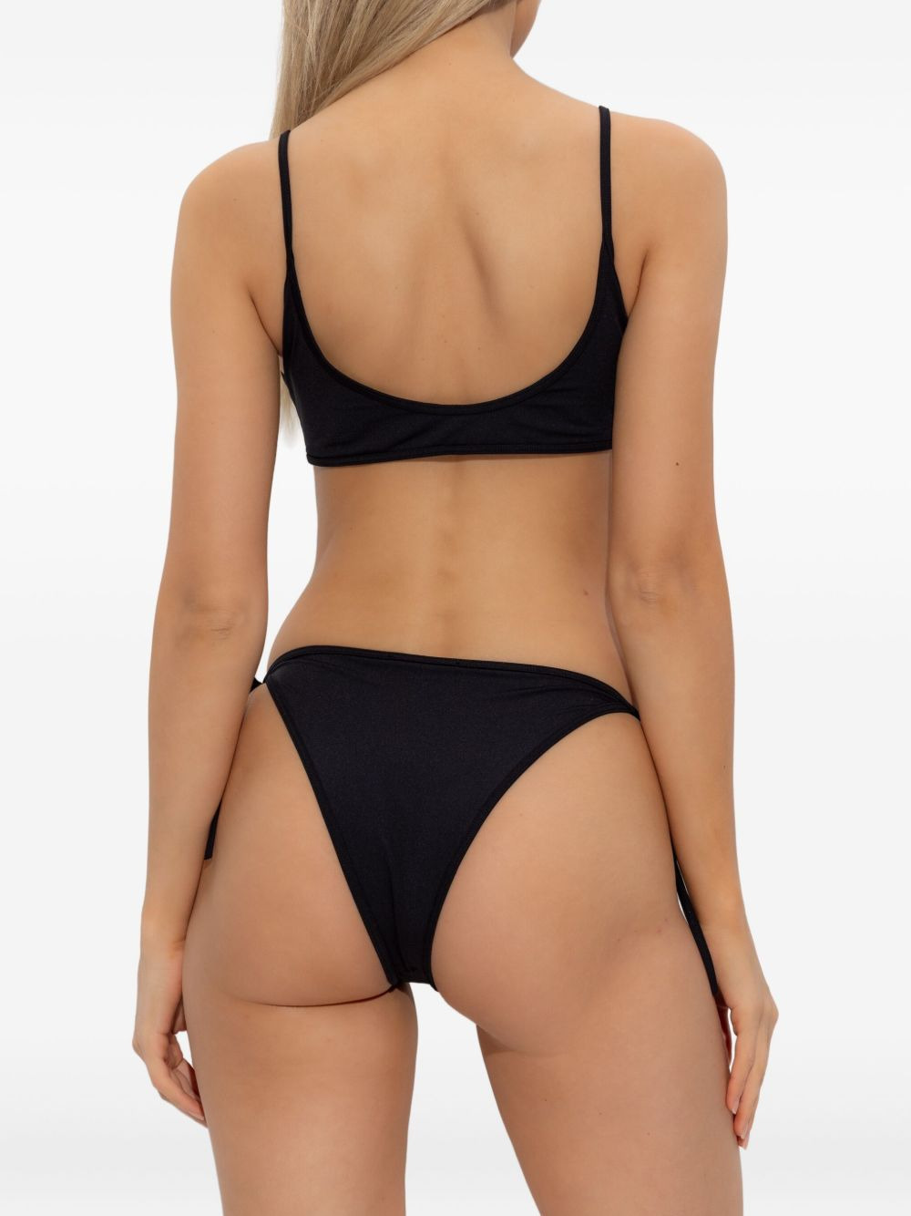 logo-print tie-side bikini - 4