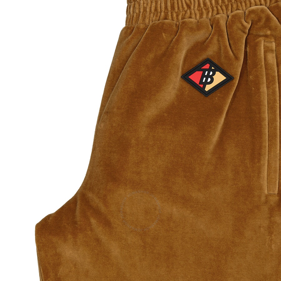 Burberry Striped Chenille Logo Graphic Trackpants - 7