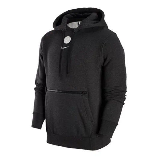 Nike x NBA Brooklyn Nets Courtside Pullover Fleece Hoodie 'Black' DR9300-032 - 1
