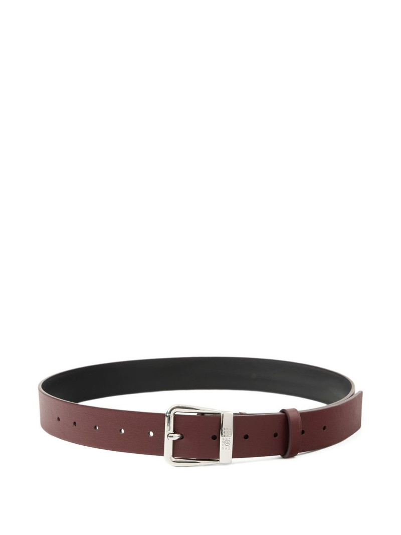engraved-logo leather belt 1